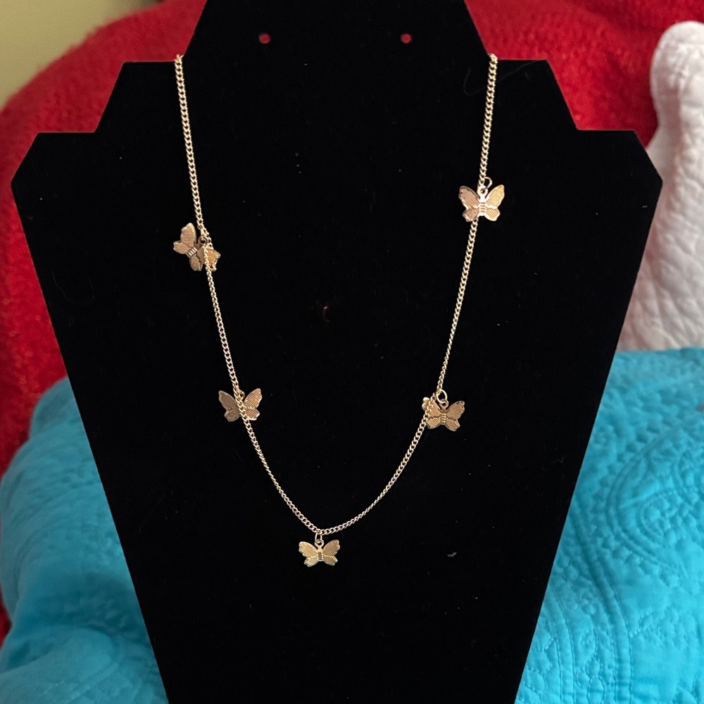 Gold Butterfly Necklace